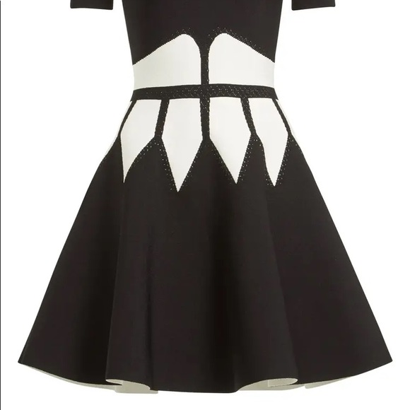 ALEXANDER MACQUEEN ntarsia Knit Fit & Flare Dress - Picture 6 of 11